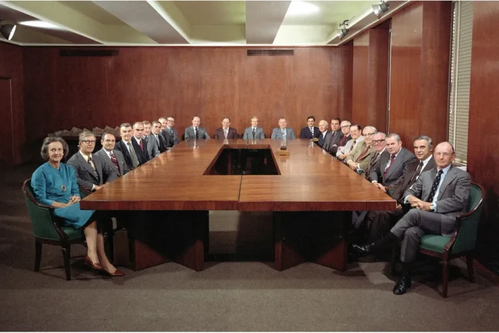 Katharine Graham, éditrice, New York, États-Unis 1975. © Shutterstock / AP / Shutterstock / AP