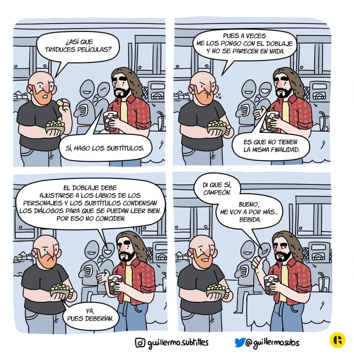 Así que traduces películas
