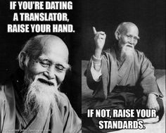 If you're dating a translator