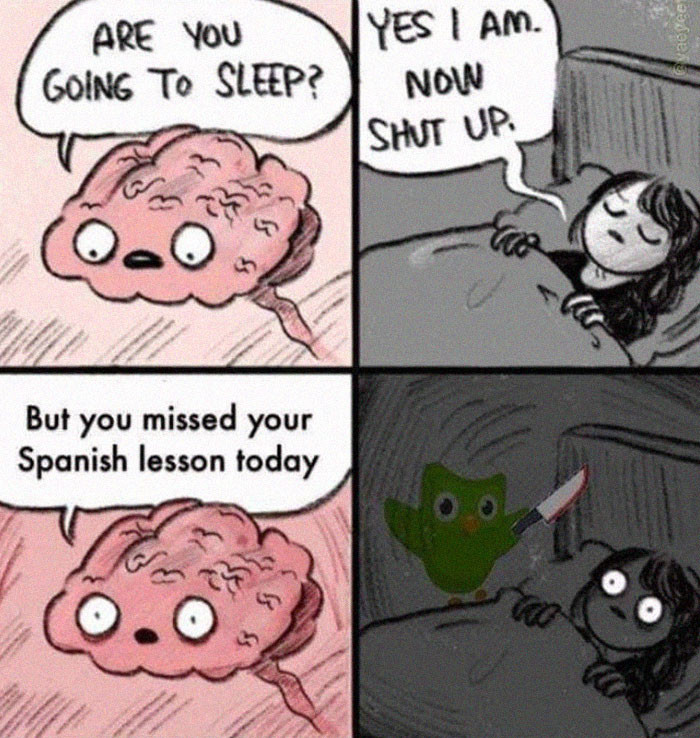 Duolingo threats
