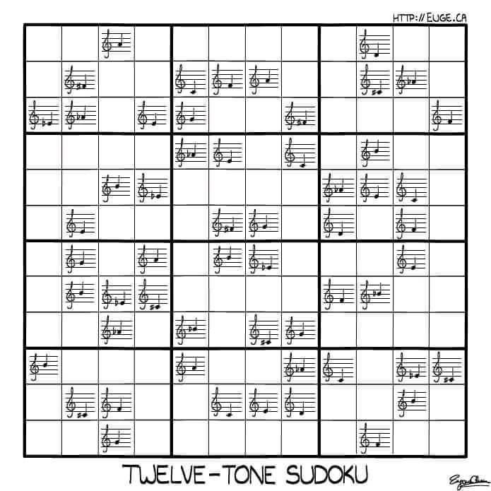 Twelve-tone sudoku