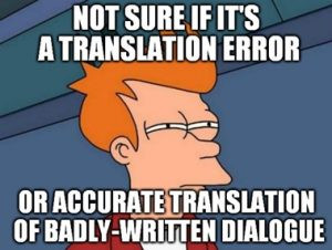 Not sure if it's a translation error or an accurate translation of a badly written text