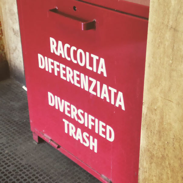Raccolta differenziata / Diversified trash